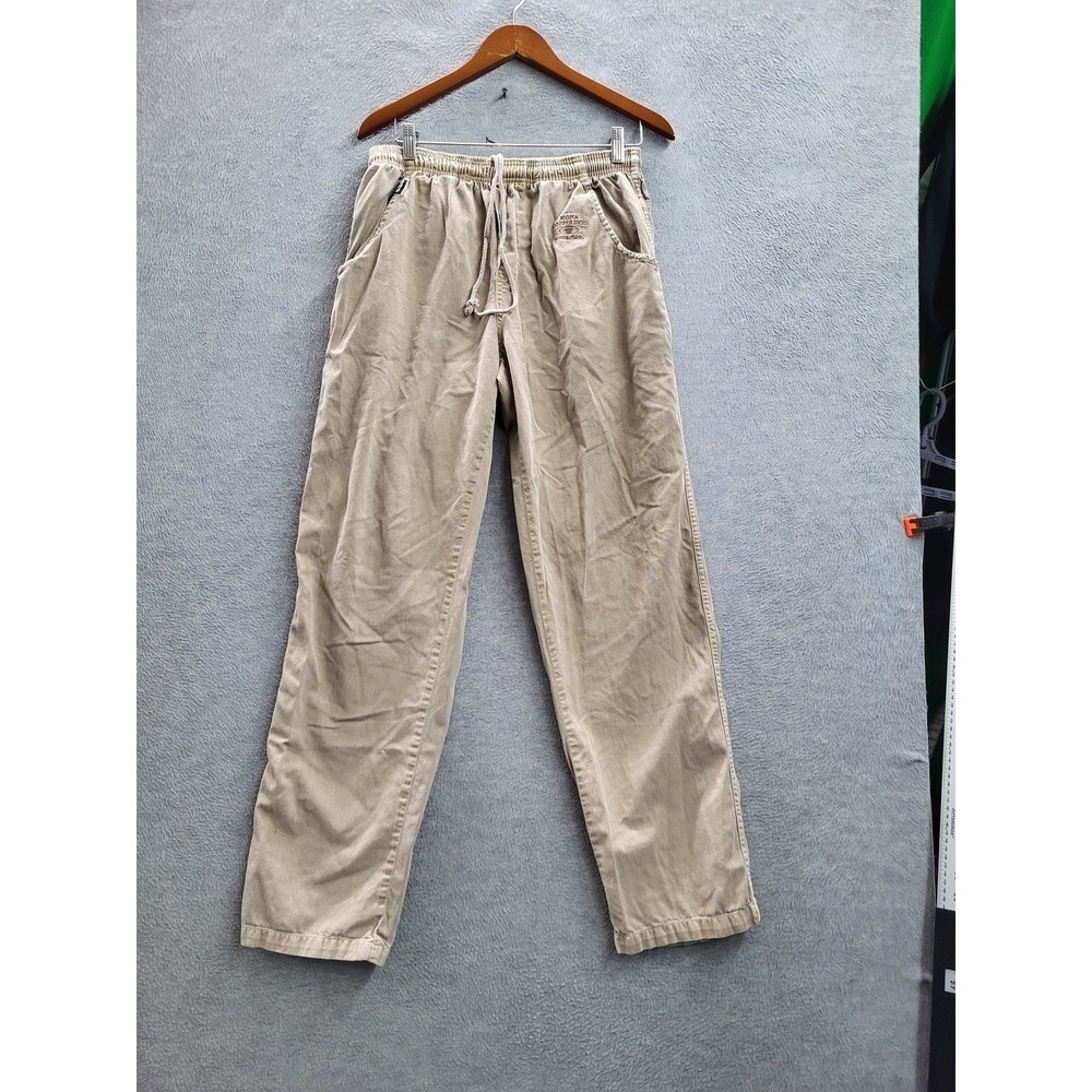 Crazy Shirts Men Pants M Beige Jogger Embroidered Kona Coffee B008186 Casual